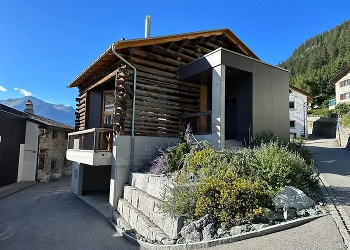 Stylish Chalet W/Sauna: Alpine Escape Tinzen photo